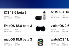 苹果发布iOS 18.6 Beta 3，Apple智能究竟何时会到来？