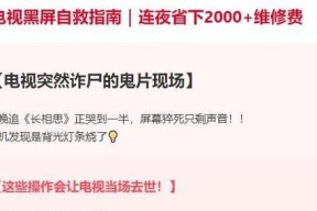 遥控电视黑屏的处理方法（教你轻松解决电视黑屏问题）