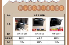 如何选择适合自己的抽油烟机（功能与尺寸是关键）