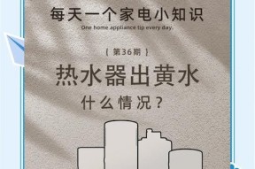 热水器清洗后发黄的解决方法（如何消除热水器清洗后的发黄问题）