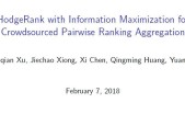腾讯AI Lab AAAI18现场陈述论文：使众包配对排名聚合信息最大化的 HodgeRank