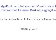 腾讯AI Lab AAAI18现场陈述论文：使众包配对排名聚合信息最大化的 HodgeRank