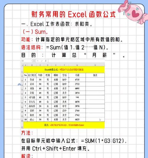 Excel中必备常用函数大全（提升数据处理效率）  第1张