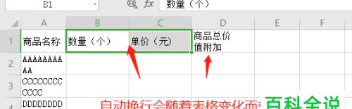 如何在单元格内换行（简单易懂的教程及技巧）  第1张
