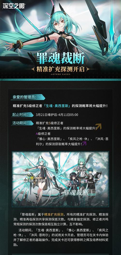 深空之眼s级角色排行是怎样的？如何根据角色特点进行选择？  第2张