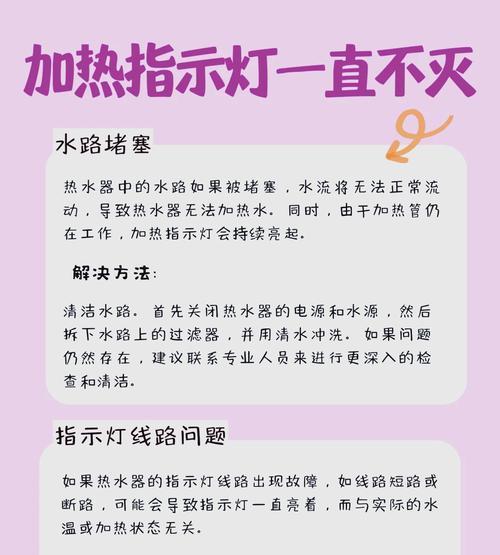 热水器灯显示异常怎么办？  第2张