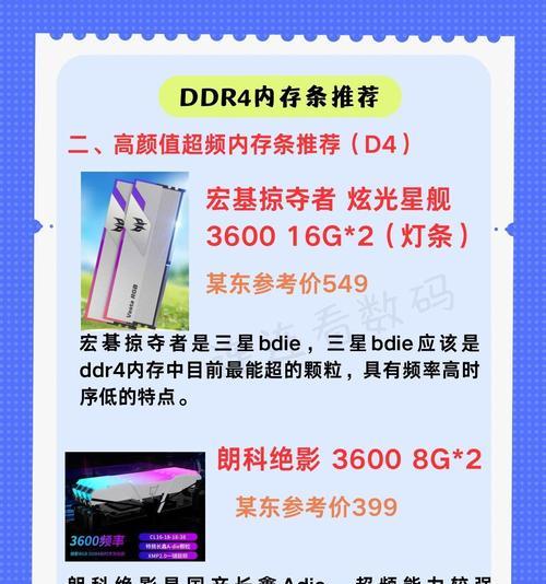 电脑主板d4内存条如何选择？选购主板d4时应考虑哪些因素？  第3张