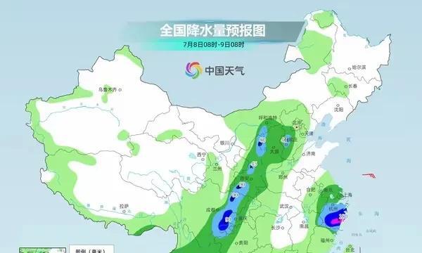 台风“丹娜丝”90度拐弯，新一轮降雨中心已定，大雨暴雨分布如下  第6张