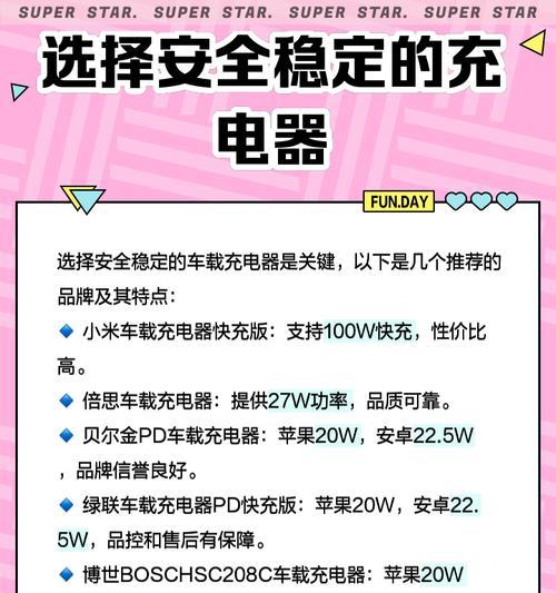 车载夜光充电器快充使用方法是什么？安全充电需要注意什么？  第1张