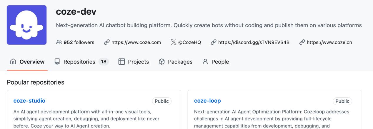 Coze 开源核心功能 Studio 和 Loop，上线两天 GitHub Star 量破万  第1张