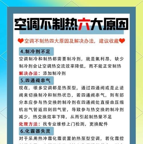 空调突然不制冷，原因大揭秘！（探究空调不制冷的常见问题及解决方法）  第3张