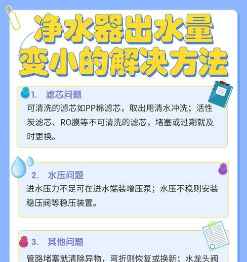 净水器堵塞不下水怎么办？（解决净水器堵塞问题的有效方法）  第2张