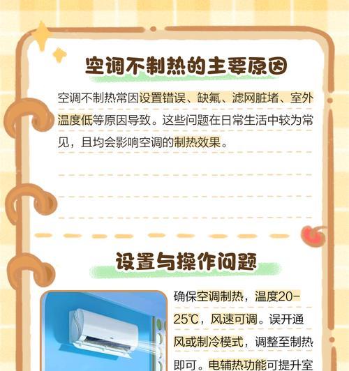 空调不制热的原因及解决方法（揭秘空调不制热的可能原因，帮你轻松解决）  第1张