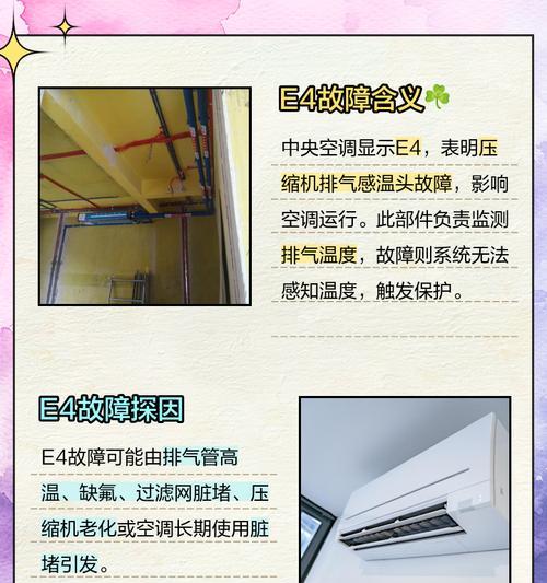 解决空调故障E4，享受清凉舒适的夏日（故障E4的原因）  第3张