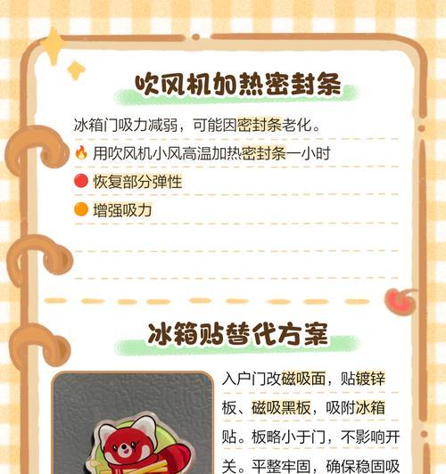 探究冰柜门失去吸力的原因（分析冰柜门吸力不足的问题及解决方案）  第1张