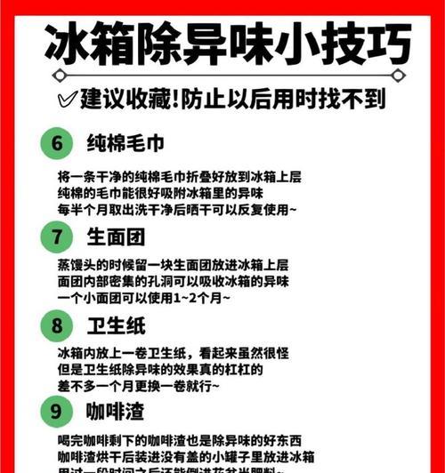 冰箱异味告别大作战（15个实用方法帮你清除冰箱异味）  第1张