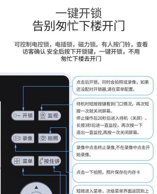 对门安装监控摄像头的方法是什么？安装后如何使用？  第3张