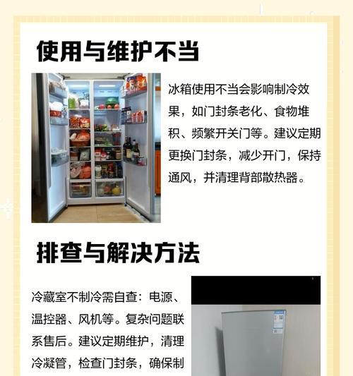 冰箱冷藏室失去制冷功能的原因（分析冰箱冷藏室不制冷的可能原因及解决方法）  第3张
